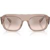 Ray-Ban Occhiali da Sole RB2218 67278Z Marrone Chiaro Trasparente/Marrone Specchiato Argento Unisex 55/22/145