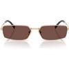 Prada Occhiali da Sole PRA60S ZVN80T Oro Pallido/Cioccolato Nero Donna 59/16/135