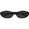 Balenciaga Occhiali da Sole BB0007S 014 Nero/Grigio Unisex 59/18/135