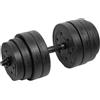 Rebel Electro Set di manubri bituminosi regolabili da 20 kg