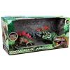 ZANIMO & CO - 4 Dinosauri - 039614 - Verde - Plastica - Da Collezionare - Giocattolo per Bambini - Realistico - Miniatura - Assortimento di Animali - A partire dai 3 anni