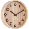 Karlsson KA5808WD - Orologio da Parete Rotondo, Puro Piccolo, in Legno Chiaro, Beige D22 x 4,5 cm