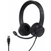 Trust Roha II USB Cuffie con Microfono ENC Cancellazione del Rumore, Nero