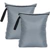OTraki 2 Pz Borsa Impermeabile, 40x50CM Grande Sacco Biancheria Sporca, Oxford Wet Bag Piscina Wash Bag con Cerniera Borsa Viaggio Riutilizzabile per Costumi da Bagno, Asciugamani da Spiaggia
