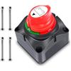Nilight - 90015A Interruttore Batteria 12-48V Impermeabile Heavy Duty Interruttori Master di Cutoff Potenza Disconnetti Isolatore per Auto Veicolo RV e Barca Marina (On/Off), Garanzia 2 Anni