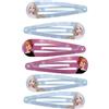 DISNEY FROZEN II - Set di 6 mollette Anna Click & Seal - Capelli spessi e fini - Accessori per parrucchieri per bambini, mollette magiche - Tenuta morbida - Prodotto ufficiale Disney