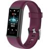 Cloudpoem Contapassi Polso Donna Bambina Orologio Fitness Smartwatch Donna Cardiofrequenzimetro Cronometro Smartband Conta Calorie KM Sonno Notifice Messaggi Impermeabile IP68 per Android iOS Viola