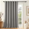Deconovo Tenda Oscurante per Interni con Occhielli, 1 Pannello 200x210 cm, Tenda Termica Isolante per Camera da Letto e Soggiorno, Drappeggio Morbido ed Elegante, Grigio Tortora Chiaro