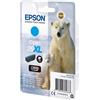 EPSON CARTUCCIA CIANO EPSON CLARIA PREMIUM, SERIE 26XL/ORSO POLARE, IN BLISTER
