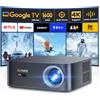 PUTRIMS Videoproiettore 4K 【1600 ANSI/Google TV】 Auto Focus/Keystone Proiettore video diurno 4K WiFi Bluetooth FHD 1080P, APP Officille, Controllo Vocale, HDR10, Retroproiettore Home Cinema/Esterno Zoom 50%