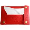 Generic Borsa per fazzoletti da viaggio, riutilizzabile, tascabile, organizer per fazzoletti in pelle PU, piccola borsa portatile, mini custodia per carta, dispenser compatto per fazzoletti da borsa, auto