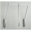 Servetto Appendiabiti servetto SE62CIGA0 otto nominato parete cm 60-100 grigio/alluminio