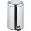 Relaxdays Pattumiera Cucina, Cestino Rifiuti 20 L, Pedale e Cestello Interno Rimovibile, Cesto Acciaio Inox, Argentato