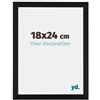 yd. Cornice 18x24 cm Nero Opaco - Cornice in MDF Catania