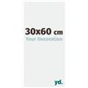 yd. Your Decoration - Cornice 30x60 cm - Bianco Lucente - Decorativa Parete in Plastica con Vetro in acryl - Antiriflesso - 30x60 Cornice - Evry