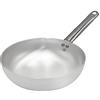 Baldassare Agnelli Pentole Agnelli Alluminio 3 mm Professionale Padella Alta per Saltare con Manico Inox, Argento, 45 cm