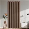 Joydeco Tende Oscurante per Interni 1 Pezzi L 140 x A 240 CM, Tenda Porta Termiche Isolante con Occhielli per Soggiorno e Camera da Letto Moderne, Cachi