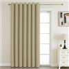 Joydeco Tende Oscurante per Interni 1 Pezzi L 135 x A 245 CM, Tenda Porta Termiche Isolante con Occhielli per Soggiorno e Camera da Letto Moderne, Beige