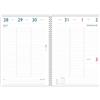 Agendepoint.it Agenda Settimanale Spiralata 2027 LIFE, Formato A4 21x30 cm, Copertina Morbida Sintetica, Turchese e Grigio