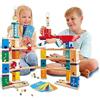 Hape Quadrilla - Set avanzato di codifica | Pista per biglie in legno di ultima generazione per imparare il Coding giocando dai 6 anni in su
