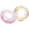 Intex 56274NP - Salvagente Gonfiabile Mare Glitter Assortiti, Vinile, Multicolore, 107 cm