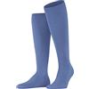 FALKE ClimaWool M Kh lana lyocell al ginocchio tinta unita 1 paio, Calzini lunghi Uomo, Blu Cornflower Blue 6554, 45-46