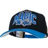 Mitchell & Ness Team Arch Cappellino da Baseball con Chiusura Classic Red Snapback - Orlando Magic (Nero/Blu Reale)
