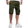 JACKETOWN Pantaloncini Uomo Pantaloncini Cargo Uomo Bermuda in Cotone Pantaloni Casual Estivi Elasticizzati in Vita con Tasche