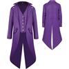 YQVGFBY Cappotto da uomo gotico Steampunk Frack da uomo, stile medievale, stile vintage vittoriano, uniforme, lunga smoking, rinascimentale, pirati, vampiro, feste, cosplay, costumi per adulti e