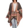 colornival Elegante Mantella da Donna con Fronte Aperto Poncho Morbido, Adatto per Primavera, Autunno e Inverno