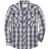 Dubinik® Camicia Uomo Quadri Bottoni Vintage Casual con Bottoni Automatici Western Cowboy Regular Fit Bianco Blu Giallo 2XL