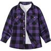 JACKETOWN Camicia Camicia da Bambino a Maniche Lunghe a Quadri per Bambini Camicia Casual per Bambini Camicie in Cotone Camicia per Bambini con Taschino sul Petto