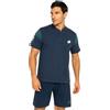 LOTTO homewear Pigiama Uomo Cotone Estivo Corto Sportivo Pantaloncino Maniche Corte Comodo (IT, Testo, M, Regular, Regular, Blu 151)
