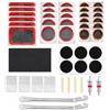 ALLY-MAGIC Kit di riparazione per forature di bici, kit di riparazione per pneumatici da 50 pezzi, con barra di porco, toppe di riparazione per mountain bike, bici da strada, pendolari, H8ZXCBTGJB