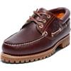 Timberland, Trad HS 3 Eye Lug Bu Burgundy, Scarpe Basse, Uomo, Marrone (Burgundy Pull Up), 40