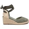 XTI - Sandali con zeppa Donna Kaki - Scarpe comode e versatili - Moda casual - Modello 14384104 (Misurare 38)