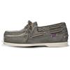 Sebago DOCKSIDES PORTLAND CRAZY H, Scarpe da Barca, Uomo, Grigio (Dk Grey 917), 40 EU