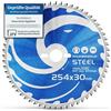 FALKENWALD ® Lama per sega 254 x 30 mm, ideale per acciaio - Lama per sega circolare 254 x 30 compatibile con sega a immersione e sega circolare di Bosch & Makita - 254 x 30 lame per sega a testa in