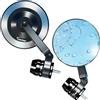 Kaedear Coppia Specchietti Pieghevole Moto Kaedear 8mm 10mm Lente Blu Alluminio Giappone