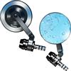 Kaedear Coppia Specchietti Pieghevole Moto Kaedear 8mm 10mm Lente Blu Alluminio Giappone