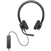 Dell Pro Stereo Headset WH3022 Cablato Nero