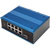 DIGITUS Switch di rete Fast Ethernet a 8 porte industriale non gestito 1 Uplink