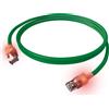 EasyLan Cavo patch EasyLan DualBoot LED RJ45 S/FTP Cat.6A (Classe EA), con connettore saCon, LSOH, verde, 5 m