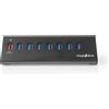 Nedis Hub USB | USB Micro-B femmina | USB-A femmina | 8 porte | QC3.0 / USB 3.2 Gen 1 | Adattatore di alimentazione / Alimentazione USB | 5 Gbps | 8x USB