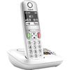 Gigaset Telefono cordless Gigaset A605A con segreteria telefonica, capacità di registrazione di 25 minuti, colore bianco