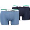Levi's Boxer, Boxer Uomo, Blu (Blue), S