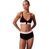 Calvin Klein Donna Bralette Lightly Lined Triangle Scollo Profondo, Nero (Black), S