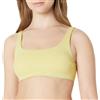 Amazon Essentials Top Bikini con Scollo Quadrato Donna, Giallo Chiaro, 42