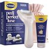 Dr. Scholl's Pedi Perfect Luxe - Kit Pedicure Elettrico Ricaricabile, Lima Piedi e Crema Nutriente, Elimina Calli, Duroni e Pelle Secca, Impermeabile, 90 Minuti di Autonomia, 3 Testine
