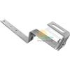 Generico Staffa a doppia regolazione in acciaio inox per tetto con coppo, lunghezza 380 mm
